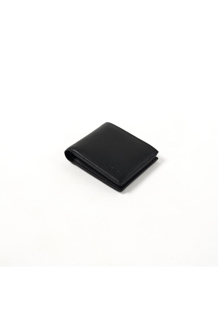 Coach Dompet COACH EMBOSSED SIDE LEATHER PLAIN BLACK WALLET WITH CARD HOLDER 100% ORIGINAL