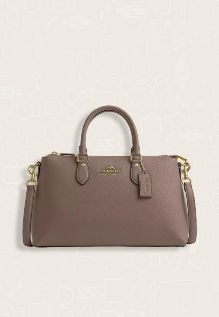 Coach Georgia Satchel Bag Dark Stone