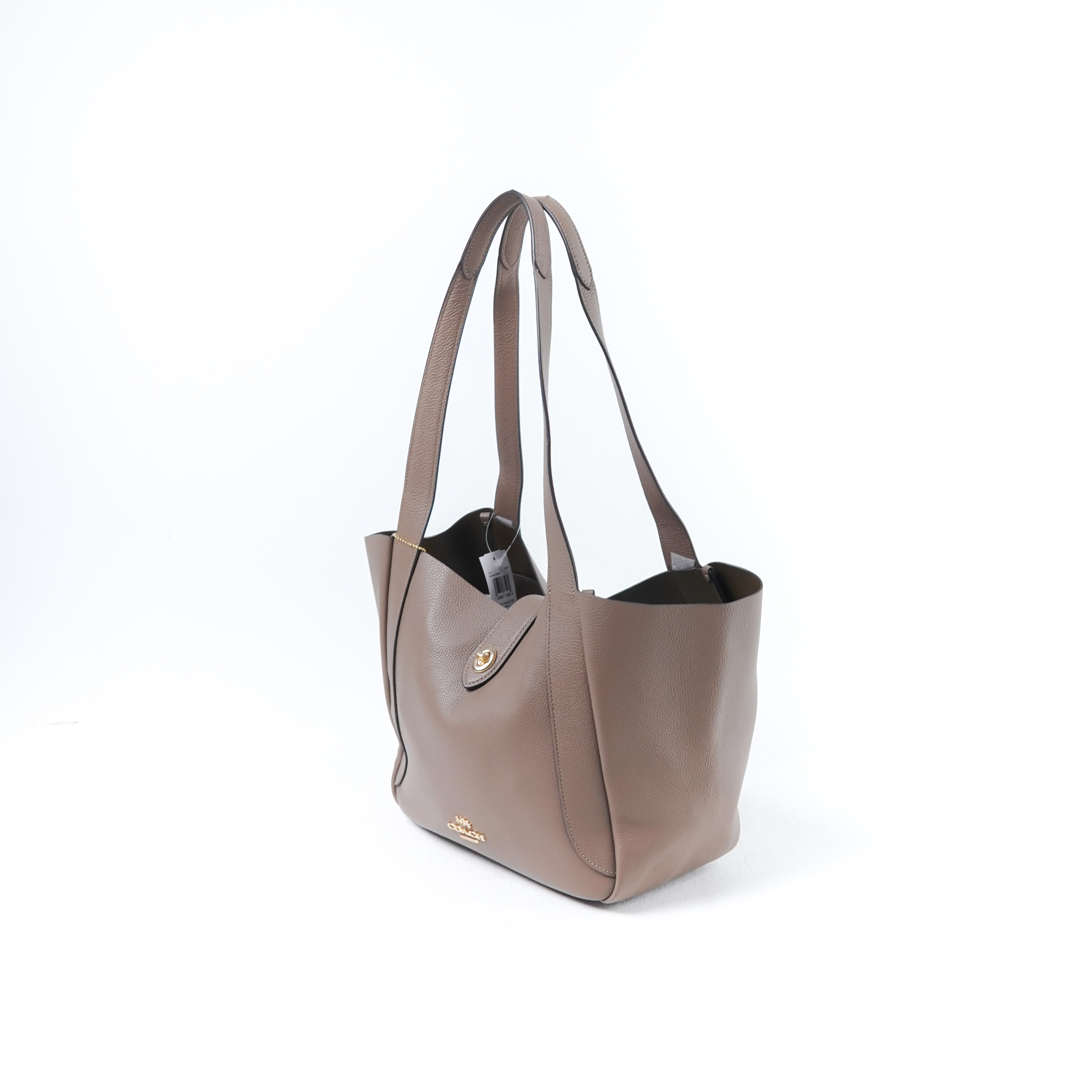Coach Tas COACH HADLEY TURNLOCK DARK STONE TAUPE TOTE BAG 100% ORIGINAL