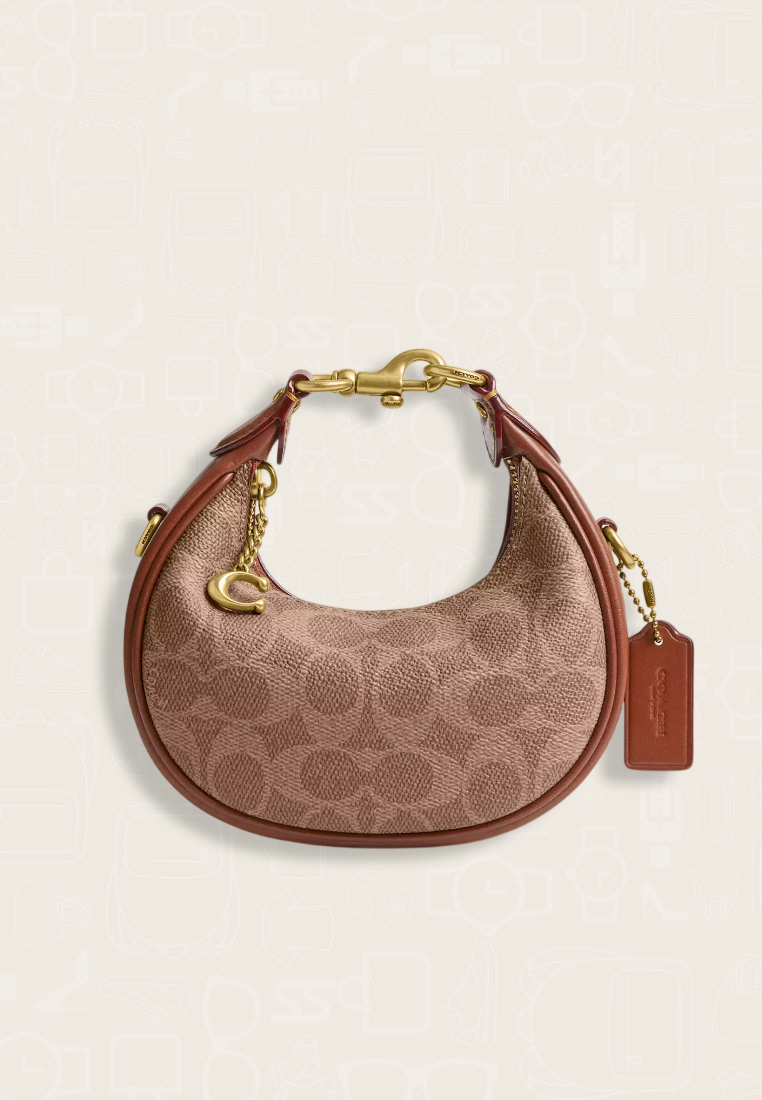 Coach Jonie Bag In Signature Canvas Tan Rust