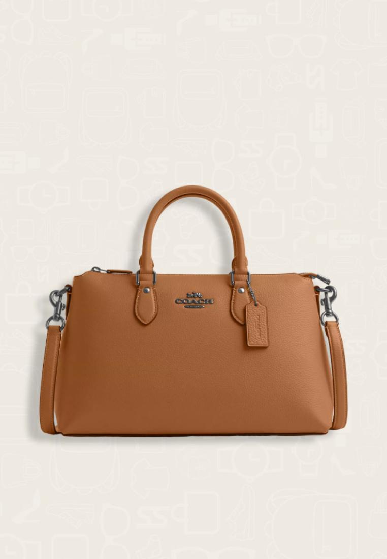 Coach Georgia Satchel Bag Light Saddle