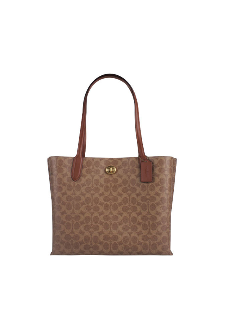 Coach Willow Women'S Tote Bag In Brown C0693