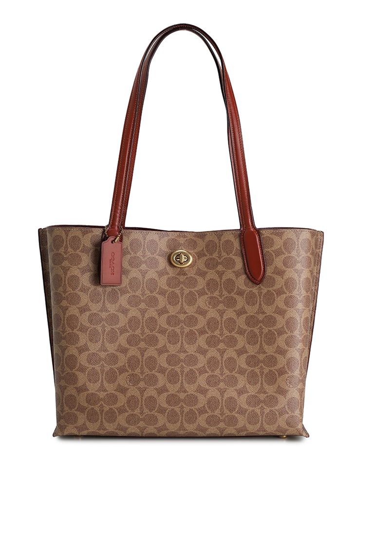 Coach Willow Tote Bag In Signature Canvas