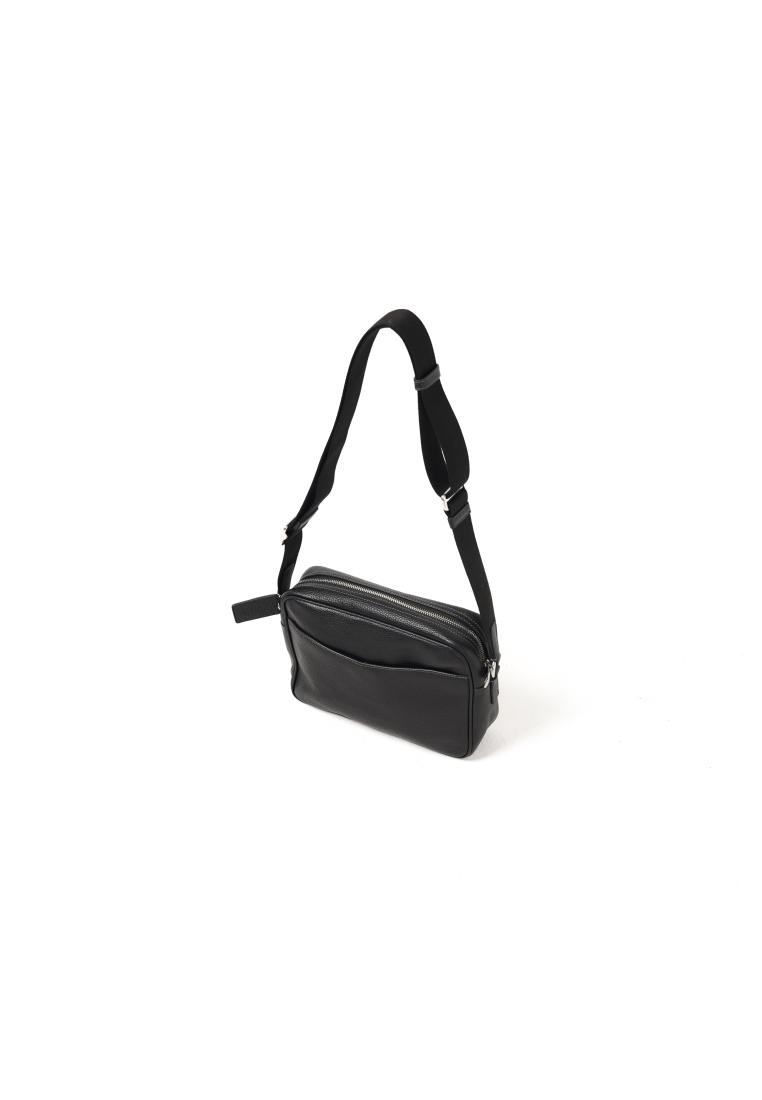 Coach Tas COACH TEXT EMBOSSED BLACK SHOULDER BAG 100% ORIGINAL