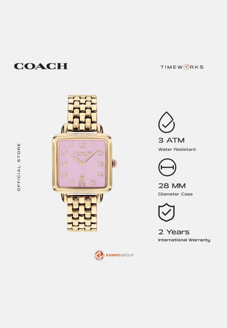 Coach Cass 2 Hands Gold Plated Bracelet - Jam Tangan Wanita - 14504692