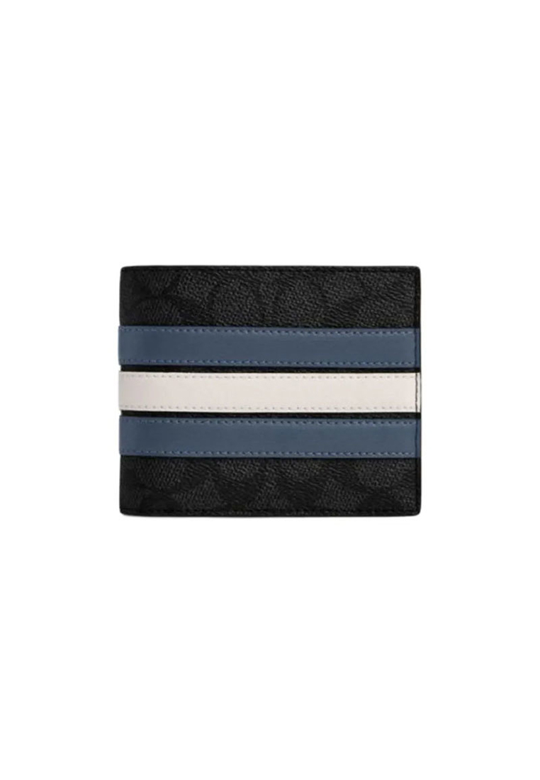 Coach 3 In 1 Wallet In Signature Canvas With Varsity Stripe CW385