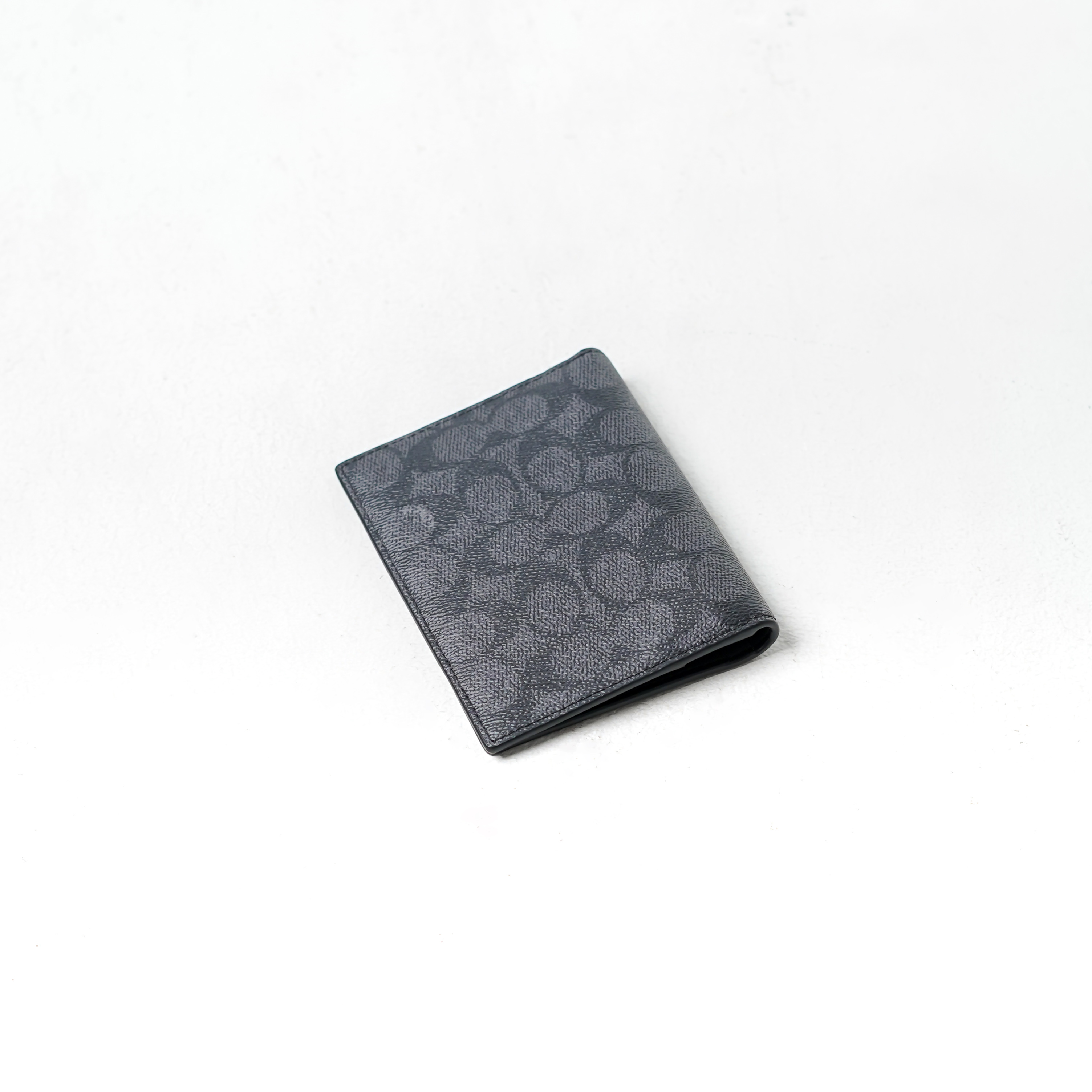 Coach Dompet COACH MONOGRAM BLACK BIFOLD WALLET 100% ORIGINAL