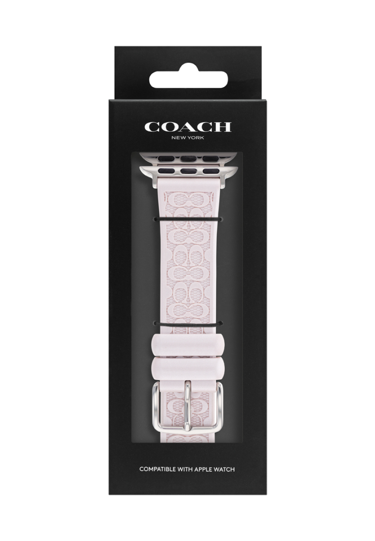 Coach Watches Coach Apple Watch Strap Pink Women's (14700212)
