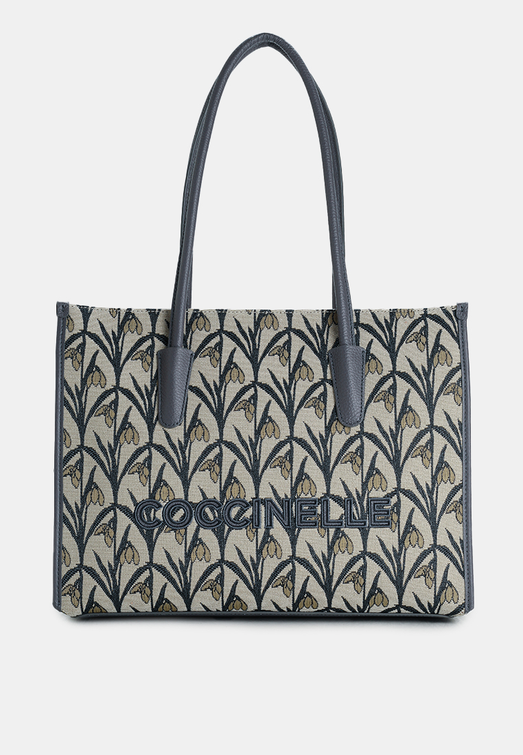 Coccinelle Myrtha Snowdrop Tapestry Tote Bag