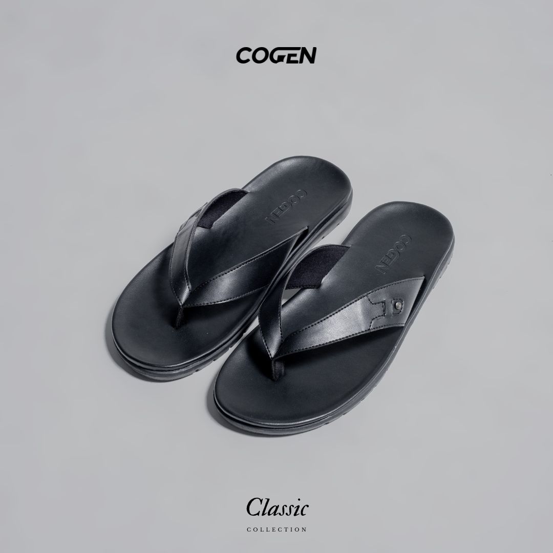 Cogen Sendal Jepit Pria Kulit Sandal Cowok Classic Series