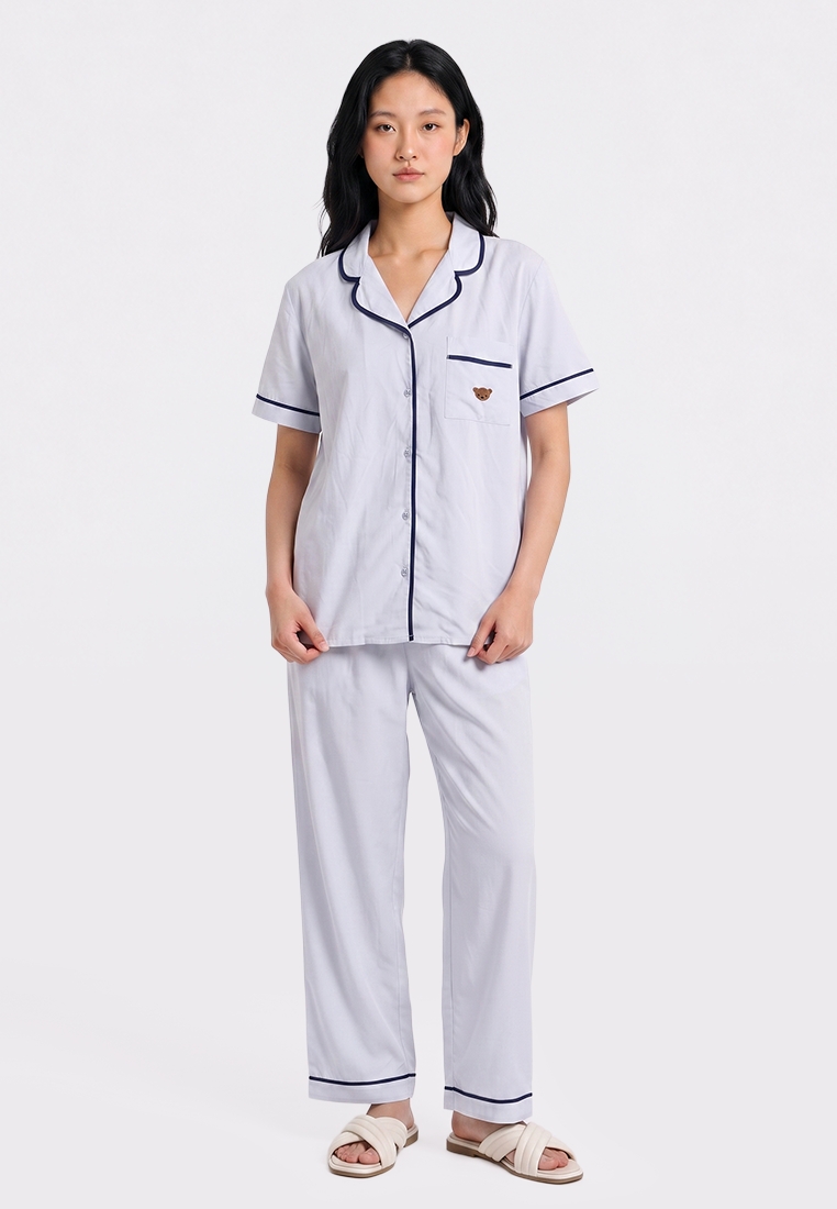 COLORBOX Short Sleeve & Pants Pajama Set