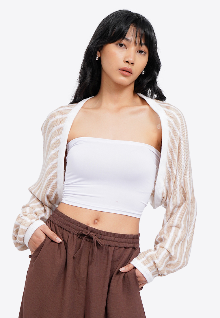 COLORBOX Stripes Knit Bolero