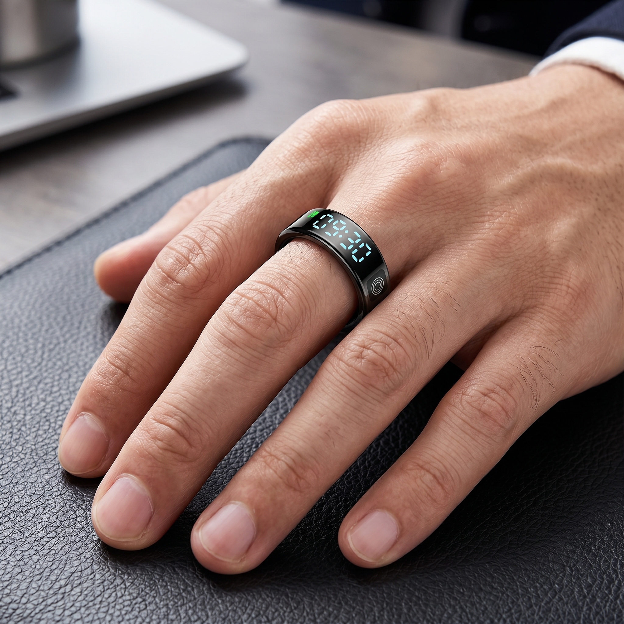 Condotti SMART RING CONDOTTI - CINCIN SMARTWATCH UNTUK LARI / UKUR OXYGEN / ATUR TIDUR
