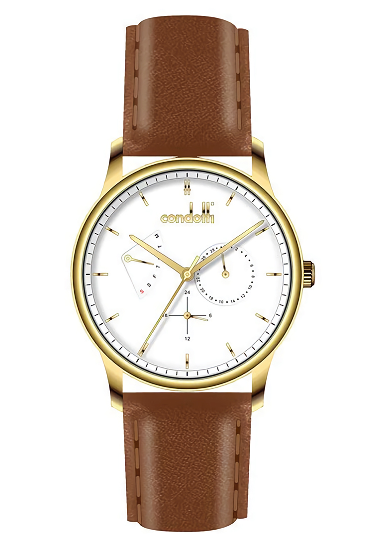 Condotti Compatto - Jam Tangan Pria - Leather Strap - CN2082-G01-L25