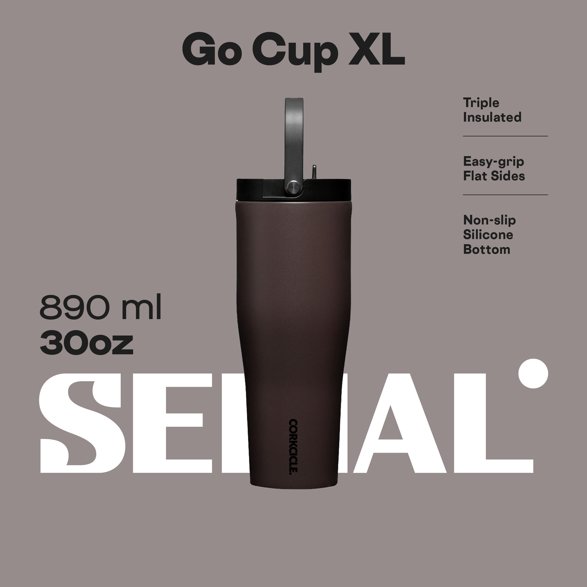 CORKCICLE Go Cup XL 30oz - Cacao