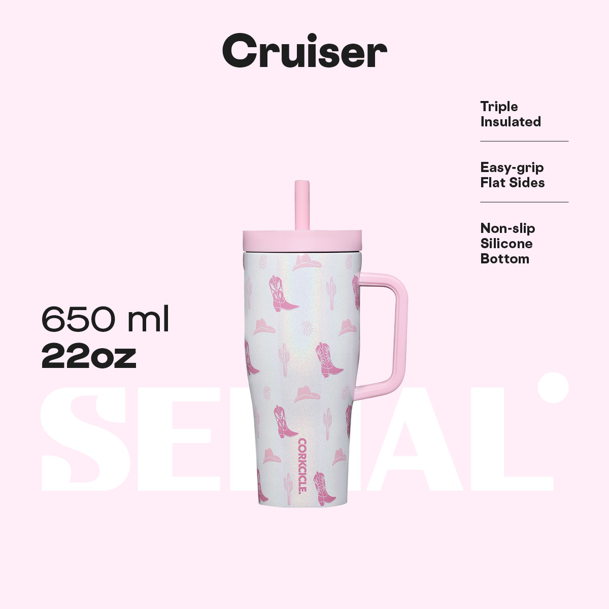 CORKCICLE Leakproof Cruiser 22oz - Cowgirl