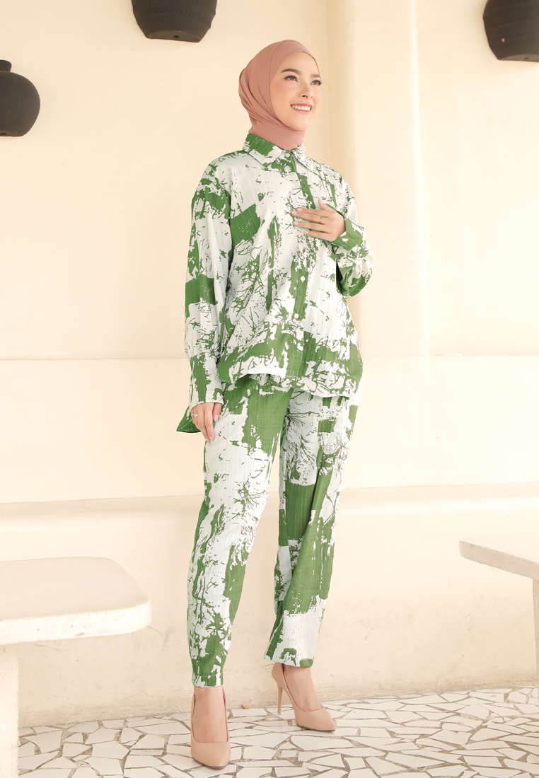 COTTON BEE Shanaya Oneset Wanita Tie Dye Airflow | Setelan Wanita Casual