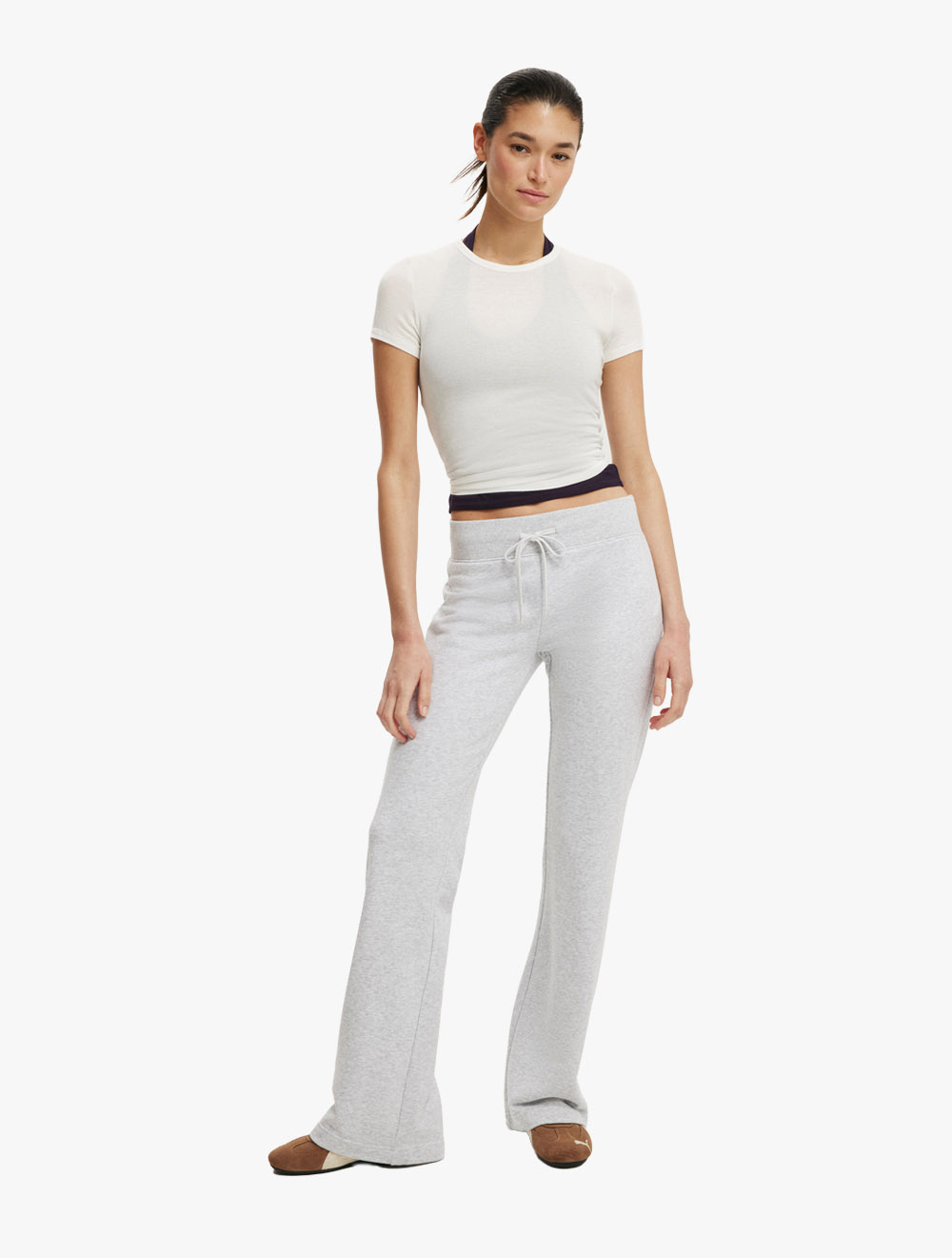 COTTON ON - BAWAHAN - LOW RISE BOOTLEG SWEATPANT