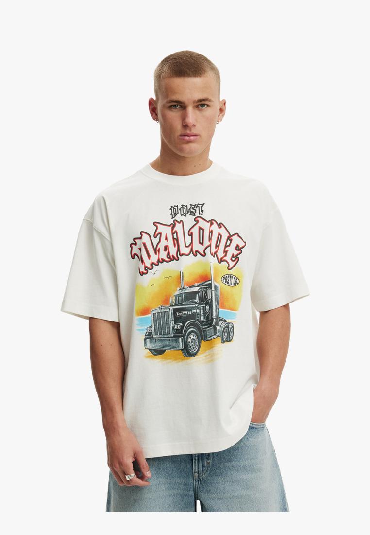 COTTON ON - ATASAN - BOX FIT PREMIUM MUSIC T-SHIRT