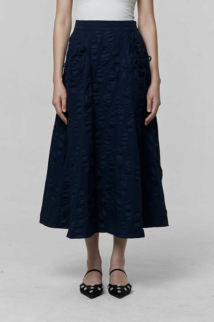 COTTONINK - Bawahan Rok Wanita Navy Velin #AnniversaryCollection2025