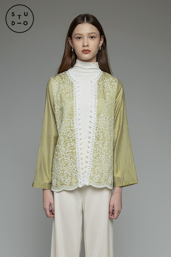 COTTONINK - Outerwear Wanita Green Tencel Dima #StudioRaya2026