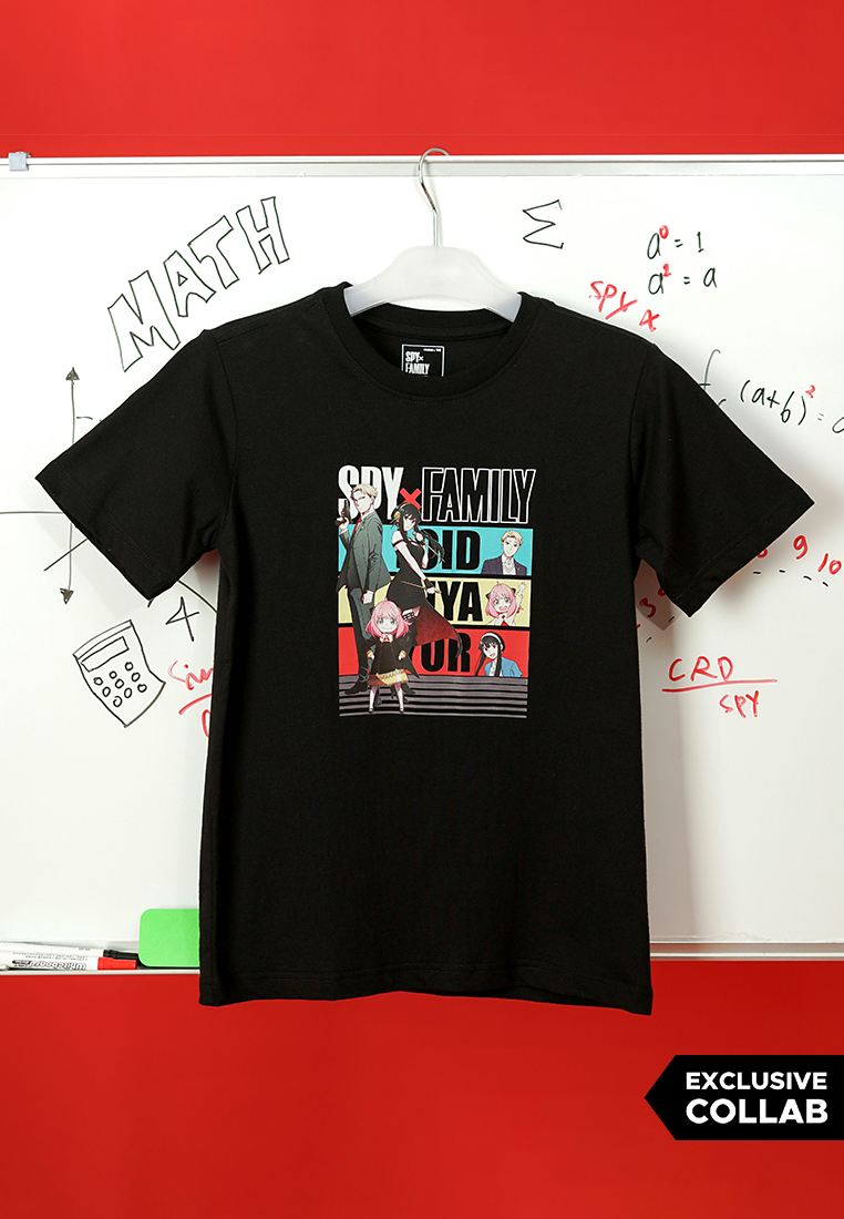 Cressida X SpyxFamily Kaos Kids Boy Black - YB244H