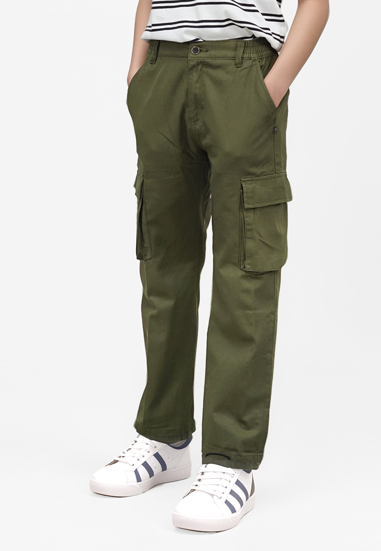 Crocodile KIDS PENE Green - Celana Cargo Anak Junior - Panjang