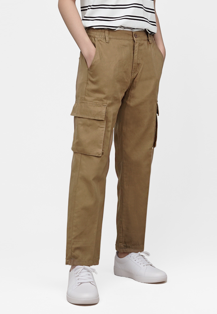 Crocodile KIDS PENE Brown - Celana Cargo Anak Junior - Panjang