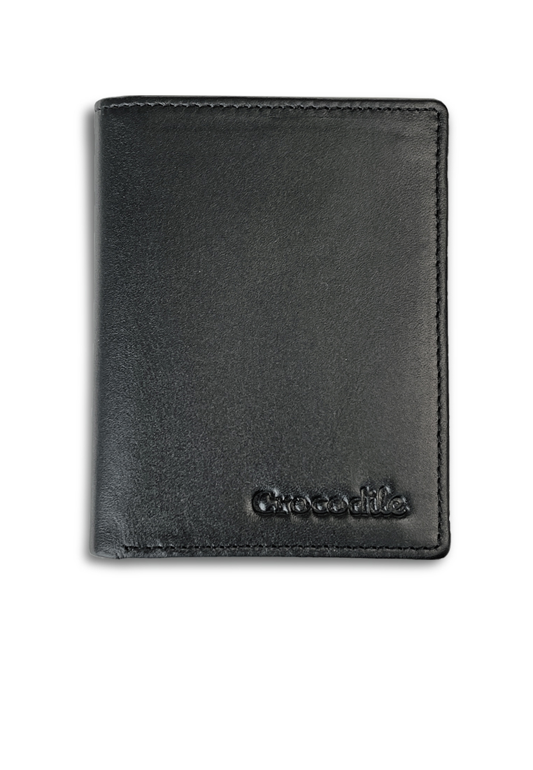 Crocodile 888BY Dompet Bi-fold Wallet Leather Kulit - Hitam