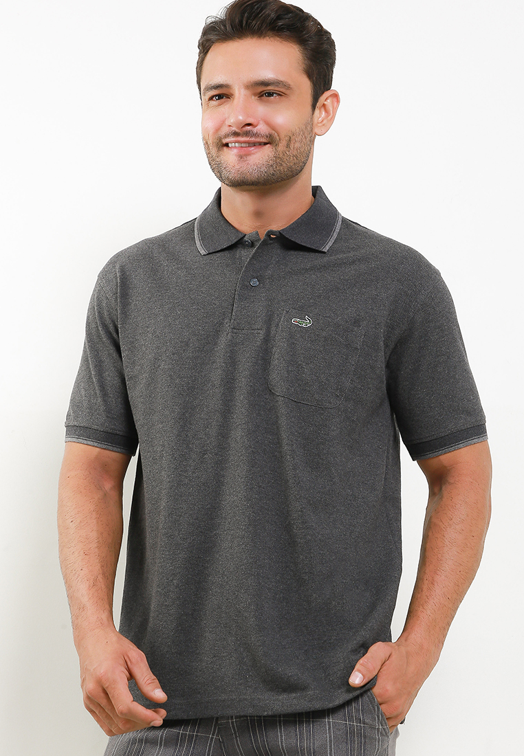 Crocodile COLE Smoke Baju Kaos Kerah Pria Men Polo Relax fit