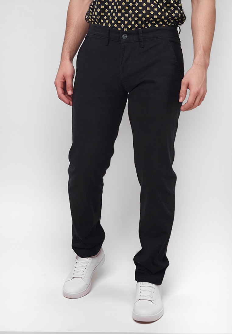 Crocodile CHIN | Men Chino Pants Activewear Celana Panjang Pria CR551 Black