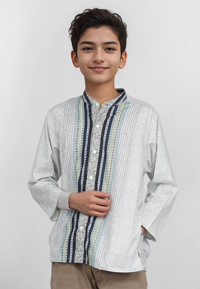 Crocodile KIDS KOKO | Kemeja Koko Katun Lengan Panjang Anak 0259