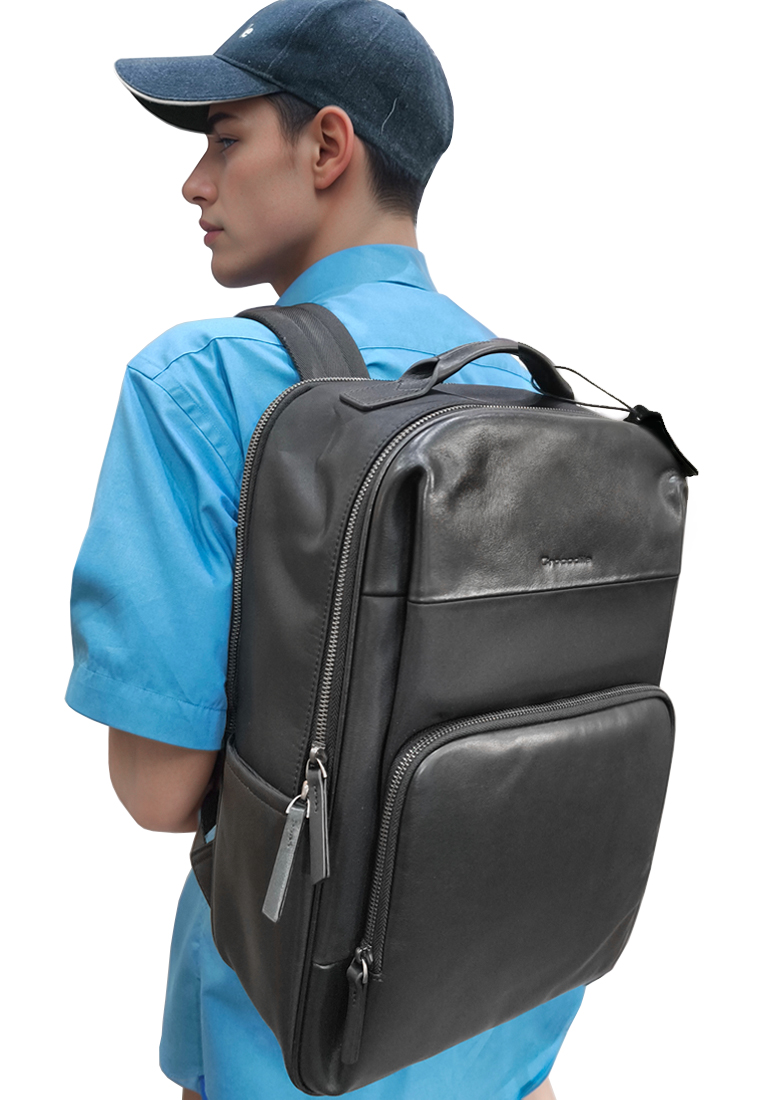 Crocodile CCK7 Tas Backpack Ransel Kulit - Black