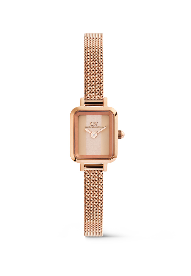 Daniel Wellington Quadro Mini Melrose Conwy Rose Gold - Women Watch Stainless Steel Strap DW Officia
