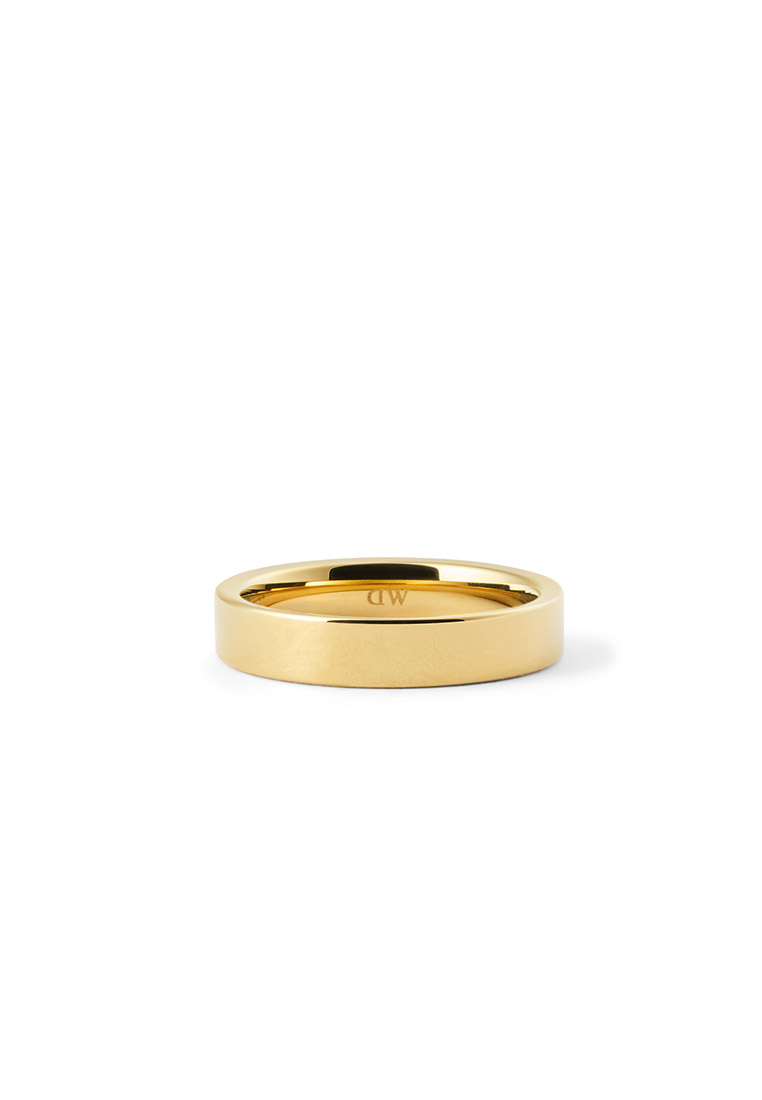 Daniel Wellington Line Ring Polished Gold 4.5mm - Unisex Ring for women and men stainless steel Ring