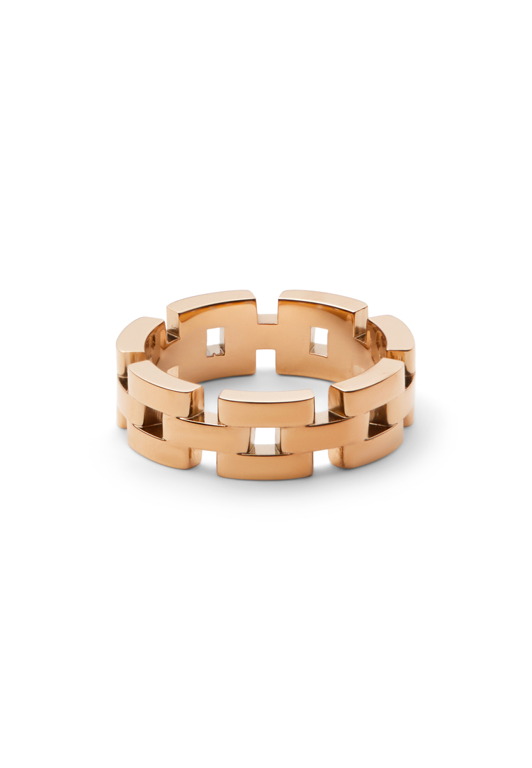 Daniel Wellington 3-Link Ring Rose Gold - Unisex Ring for women and men stainless steel Ring DW Offi
