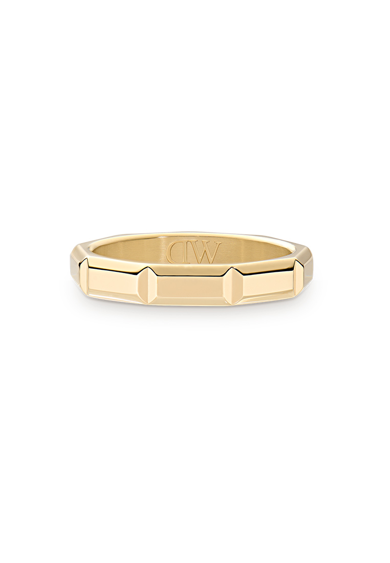 Daniel Wellington Bric Ring Icon Gold - Unisex Ring for women and men stainless steel Ring DW Offici