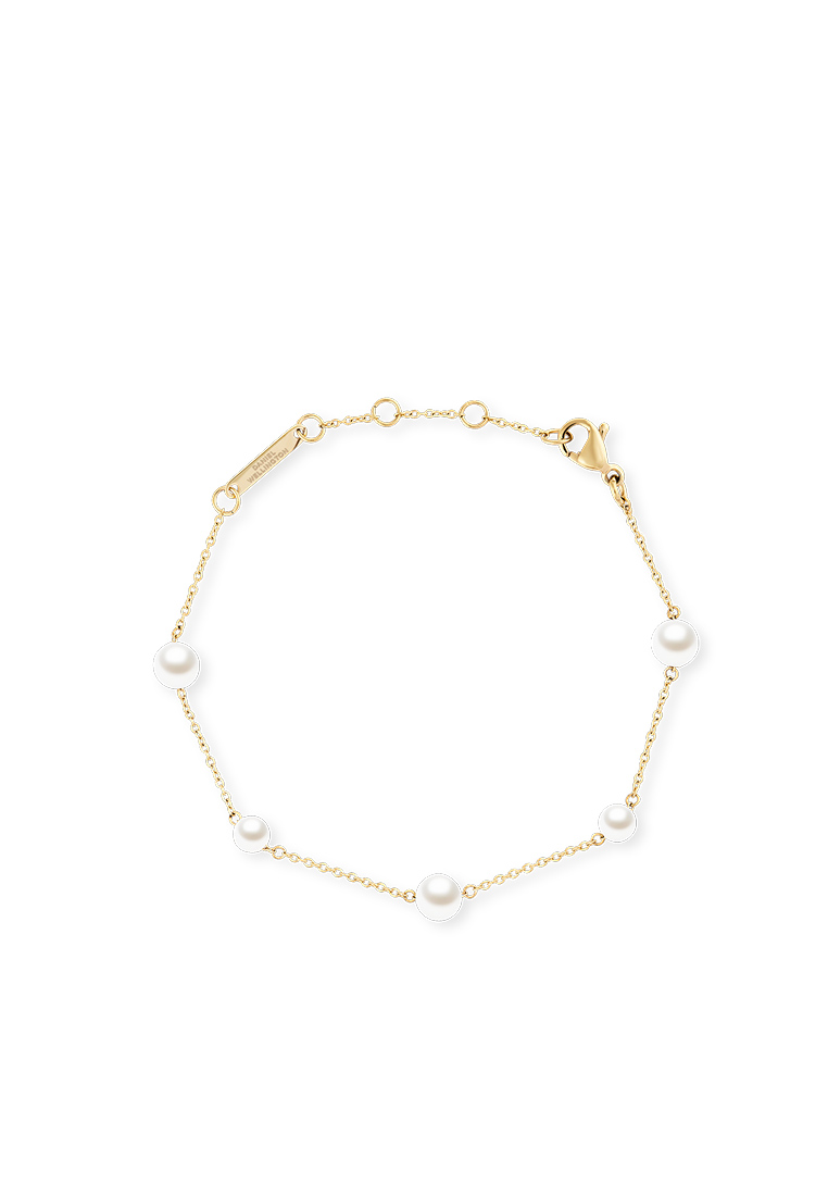Daniel Wellington Pearl Step Bracelet Gold - Unisex Bracelet for women and men stainless steel Brace