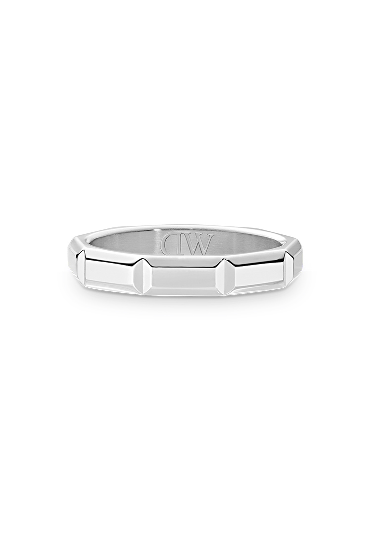 Daniel Wellington Bric Ring Icon Silver - Unisex Ring for women and men stainless steel Ring DW Offi
