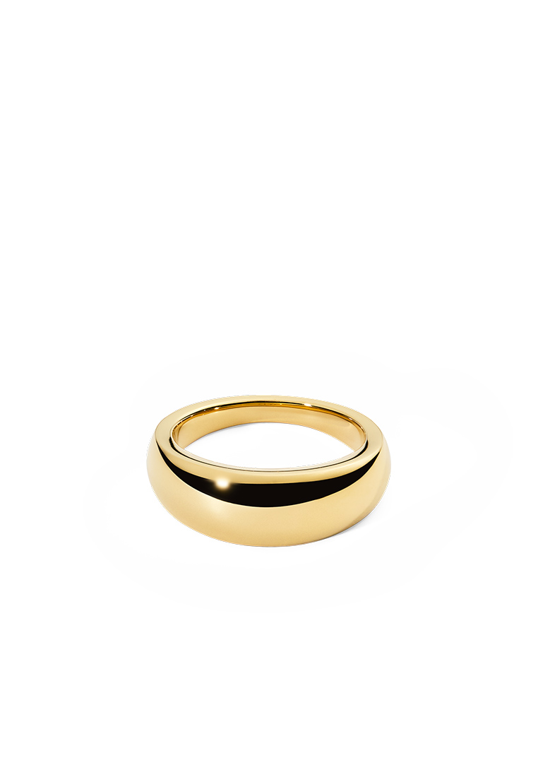Daniel Wellington Flow Ring 8mm Gold - Unisex Ring for women and men stainless steel Ring DW Officia