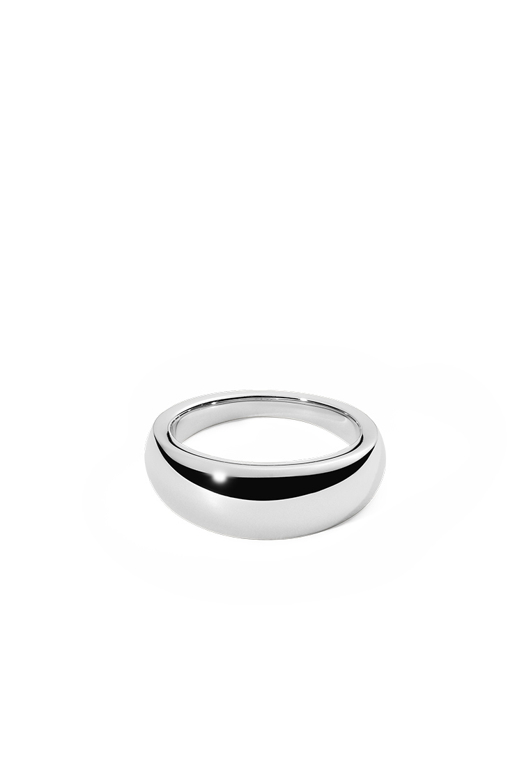 Daniel Wellington Flow Ring 8mm Silver - Unisex Ring for women and men stainless steel Ring DW Offic