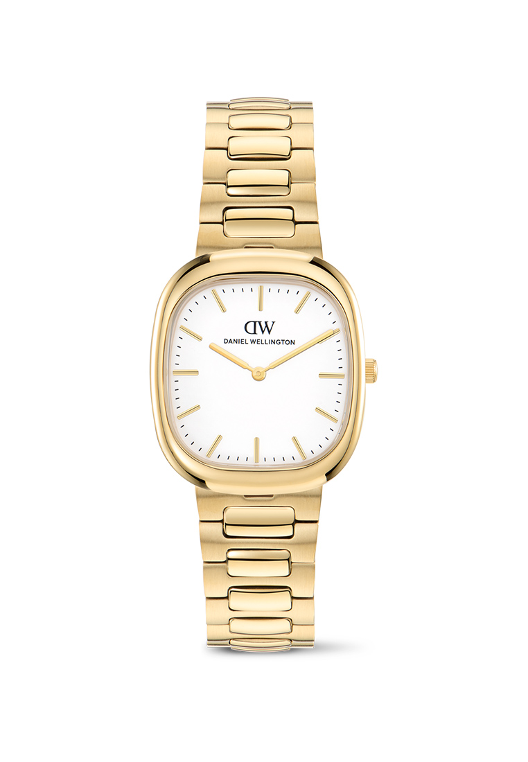 Daniel Wellington Cort 30x38mm H-Link White Gold - Men Watch Stainless Steel Strap DW Official Authe