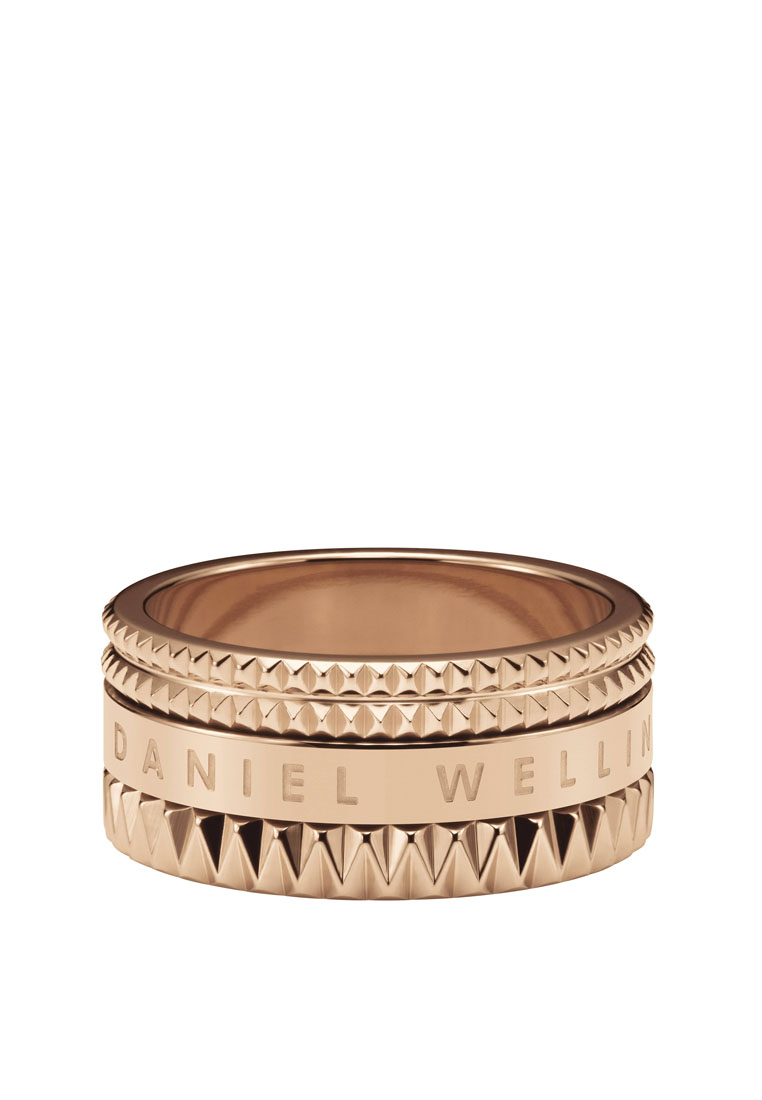 Daniel Wellington Elevation Ring Rose Gold - Unisex cincin - Couple Rings - Stainless steel Enamel R