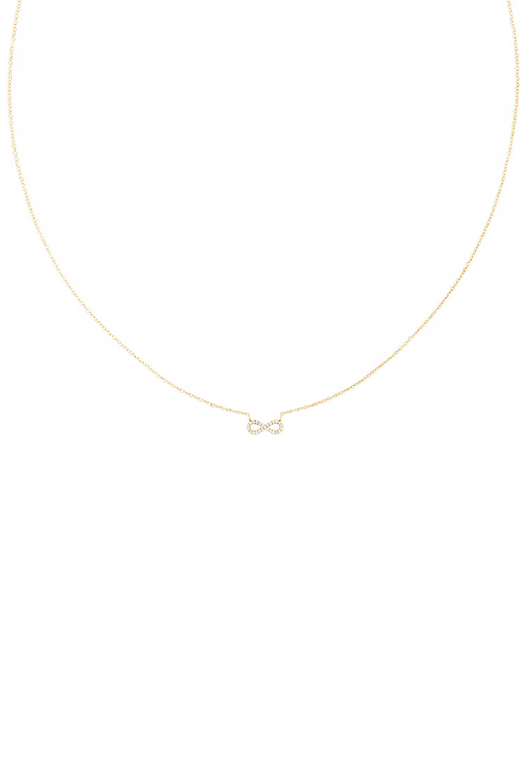 Daniel Wellington Mirelle Infinity Necklace Gold Unisex Necklace for women and men stainless steel c