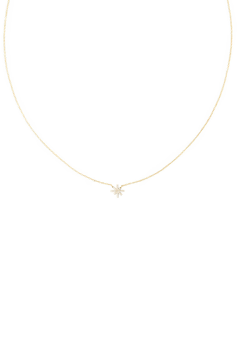 Daniel Wellington Mirelle Star Necklace Gold Unisex Necklace for women and men stainless steel cryst