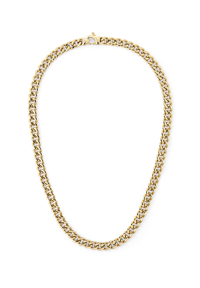 Daniel Wellington Ellipse Cuban Chain Necklace Gold Unisex Necklace for women and men stainless stee
