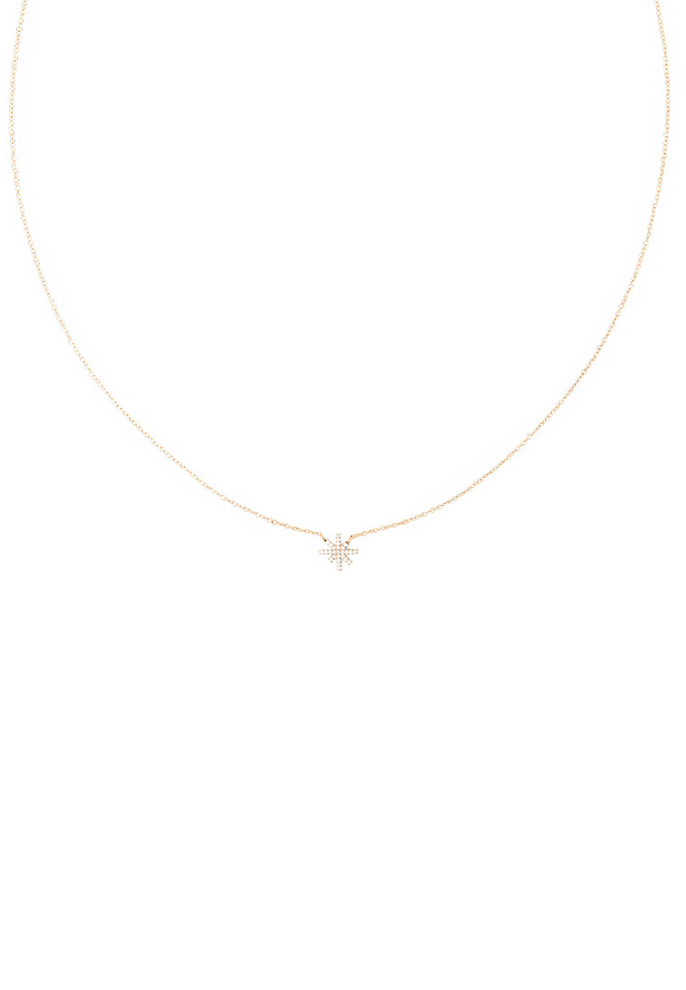 Daniel Wellington Mirelle Star Necklace Rose Gold Unisex Necklace for women and men stainless steel