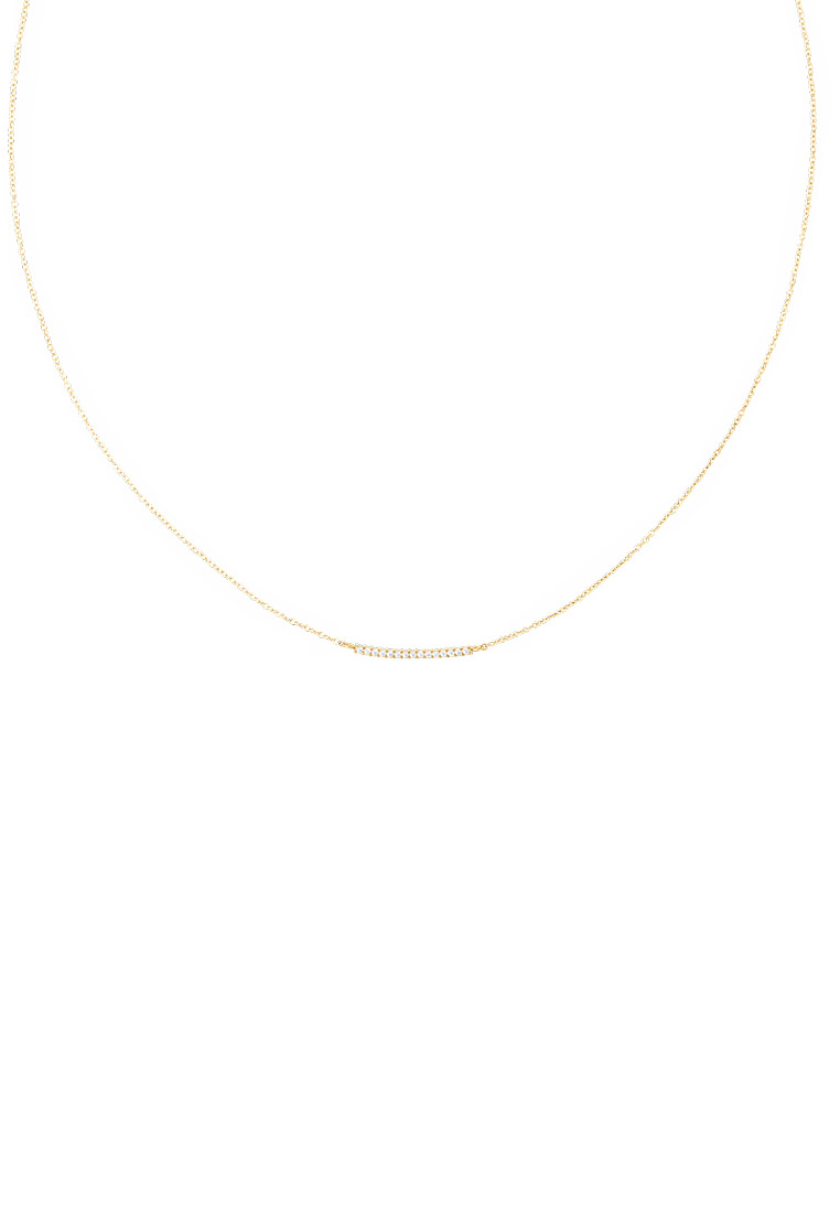 Daniel Wellington Mirelle Eternity Necklace Gold Unisex Necklace for women and men stainless steel c