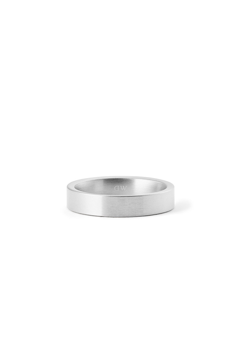 Daniel Wellington Line Ring Brushed Silver 4.5mm - Unisex Ring for men stainless steel Ring DW Offic