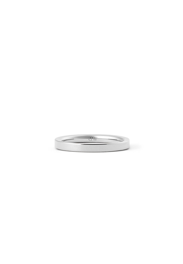 Daniel Wellington Line Ring Polished Silver 2.5mm - Unisex Ring for women and men stainless steel Ri